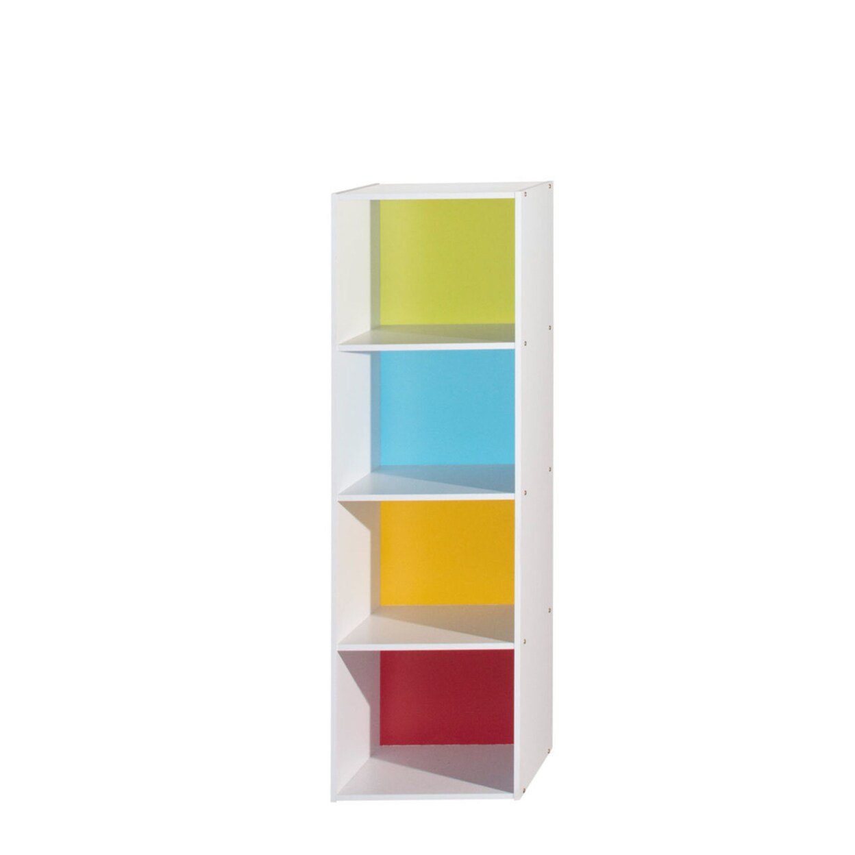 Hodedah Indoor Modern Home Decorative Furniture 4-Shelf Bookcase