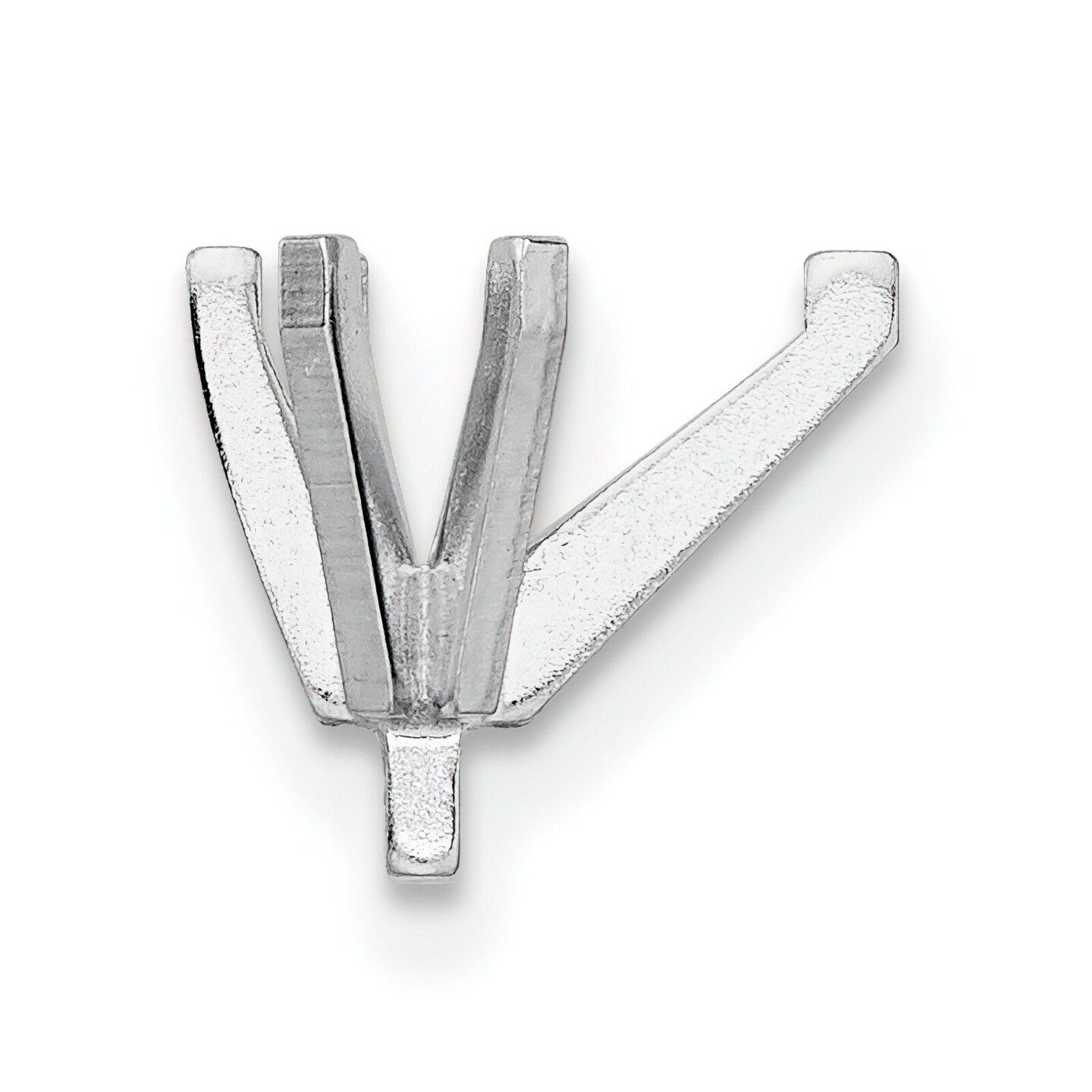 14K White Gold 6 Prong Pear Straight Peg Setting 10x7mm