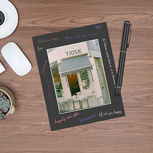 Pack of 10, Acid-Free Black Pre-Cut 11x14 Picture Mat for 8x10 Photo with White Core Bevel Cut Frame Mattes