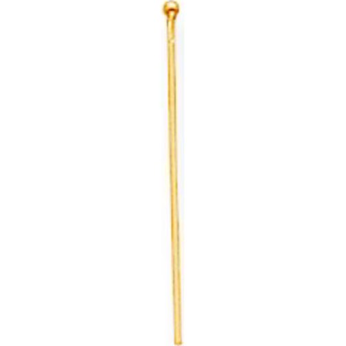 14K Gold Round Headpin