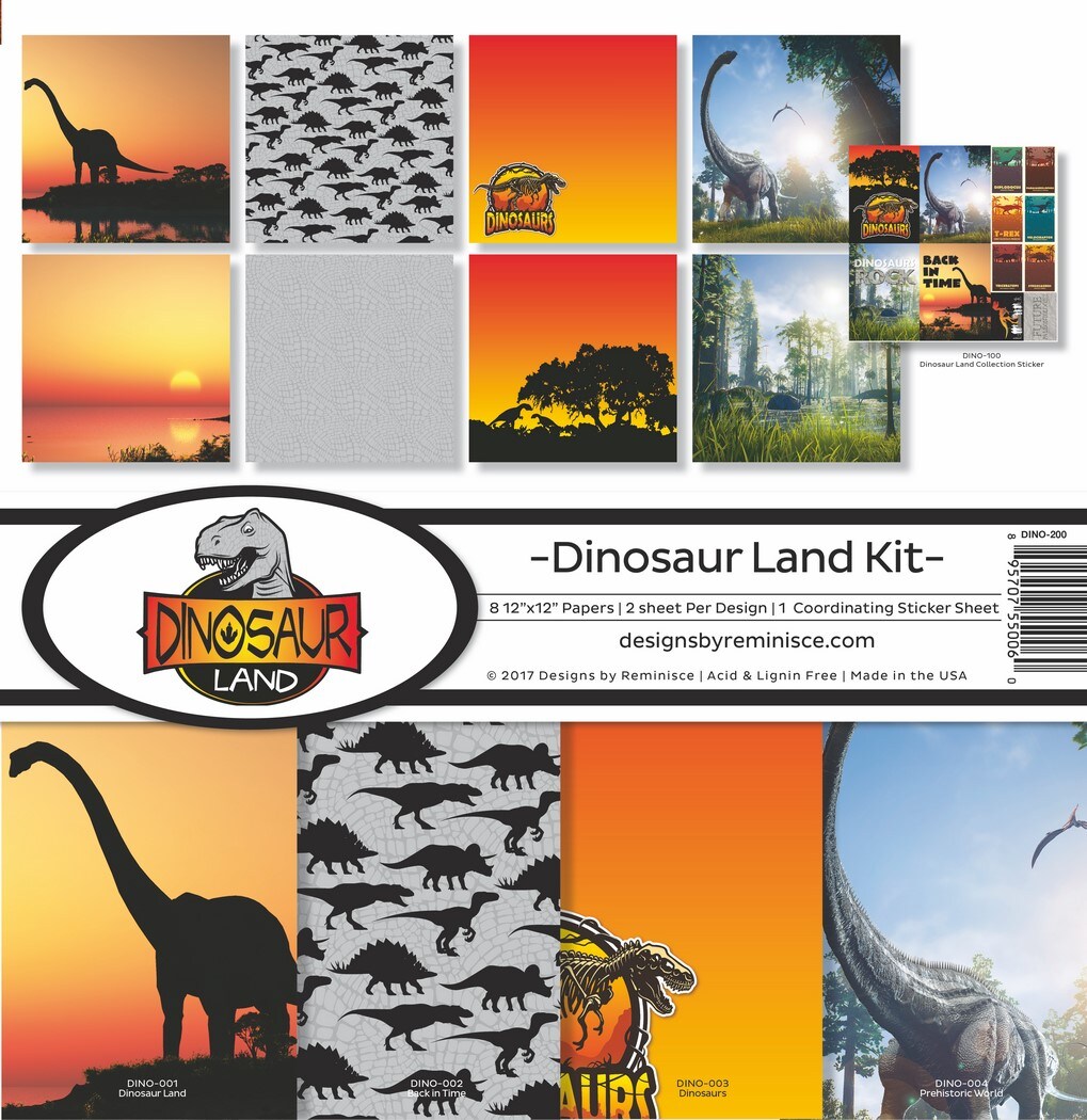 Reminisce Dinosaur Land Collection Kit