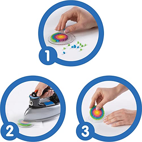 4001 Pieces Assorted Fuse Beads Kit with Storage Tray and Pattern Book for Arts and Crafts, Multicolor