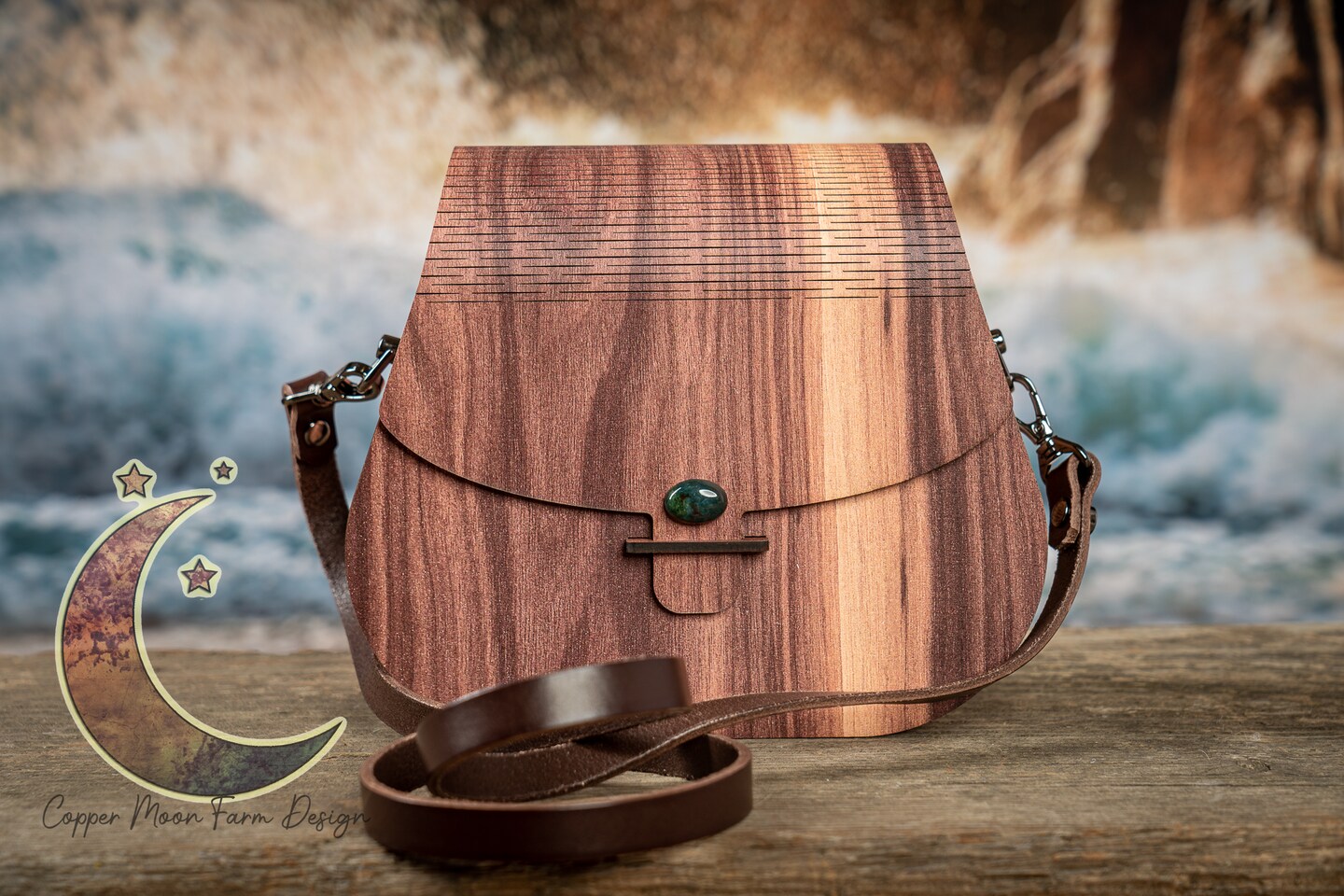 Wood hot sale crossbody bag