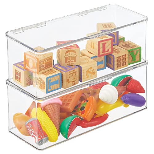 Transparent Puzzle Storage Box Building Blocks Organizer Dust-Proof Toys  Storage Box with Lid Stack-able Block Case Container