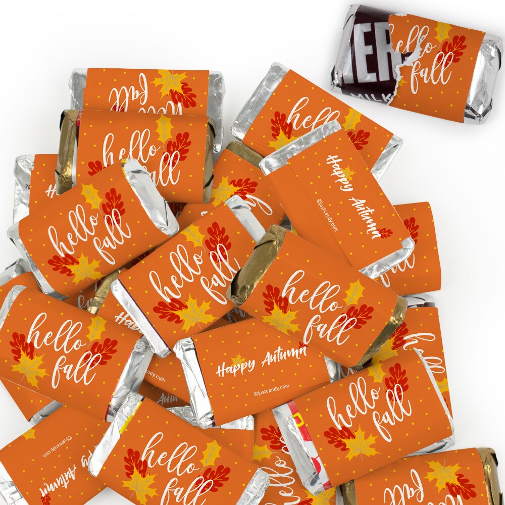 Hello Fall Candy Party Favors Hershey&#x27;s Miniatures Chocolate - Autumn