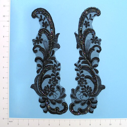 Vintage Leaf Swag Lace Applique/Patch Pack of 2