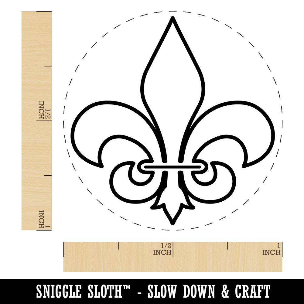 Fleur de Lis Self Inking Stamp  Personalized Stamp by Three