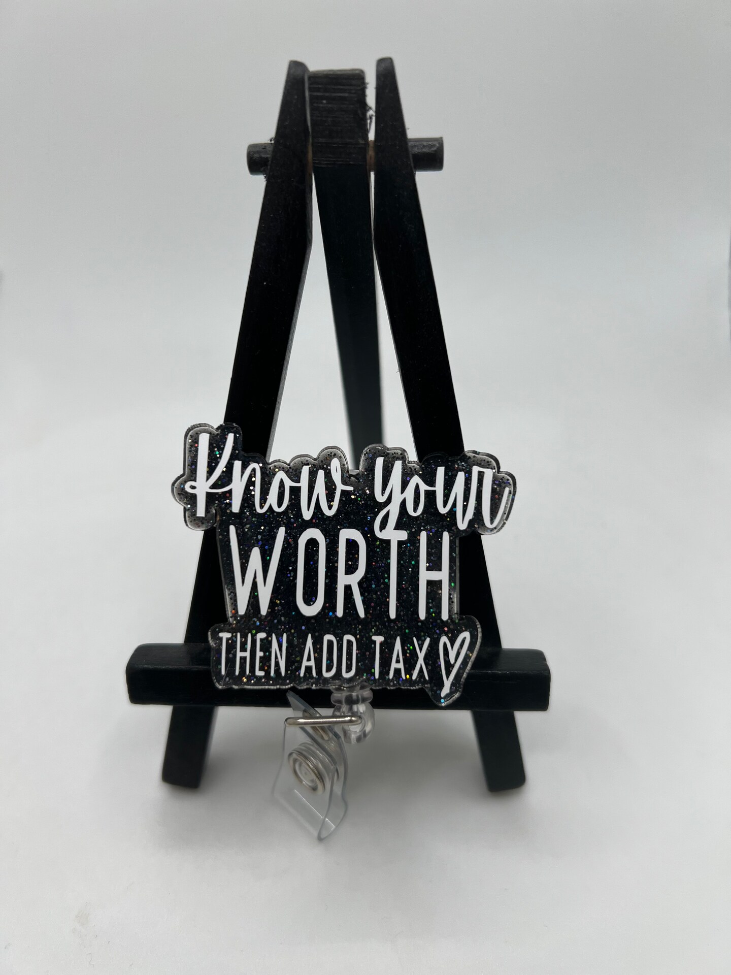 Know Your Worth Badge Reel Nurse ID Holder Healthcare MakerPlace by