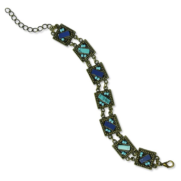 Antique Inspired Turquoise Bracelet