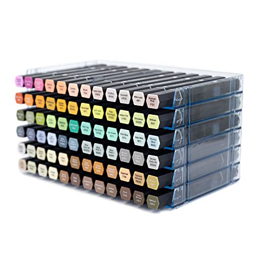 Universal Marker Storage System Modular System for 72 Pens (4 Trays) - Clear