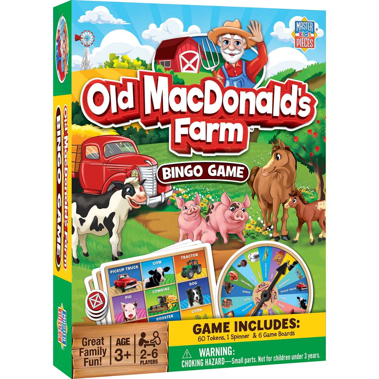 MasterPieces   Kids Games - Old MacDonalds Farm Bingo Game