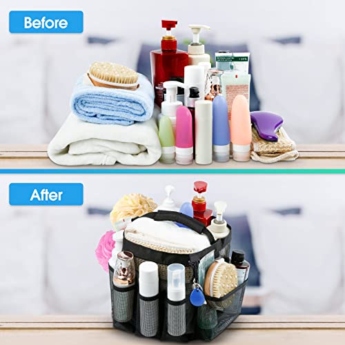 Mesh Shower Caddy Portable For College Dorm Room Essentials With 8