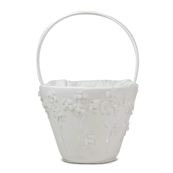 Jayla Floral Bridal/Wedding Flower Girl Basket