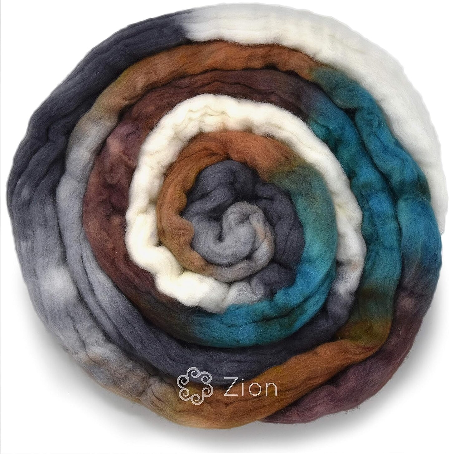 Organic Falkland Wool, Artisan Combed Top Roving: Premium Hand Dyed Fiber Braid for Spinning, Felting, Weaving. 4oz Double Dip