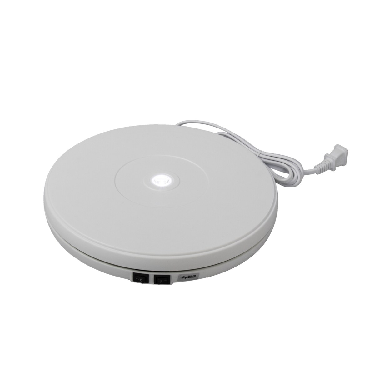 Office Accents Electric Display Turntable Stand With 40S R,15 Kg Capacity, White