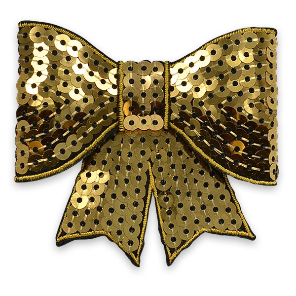 Bow Dimensional Iron-on Sequin Applique/Patch