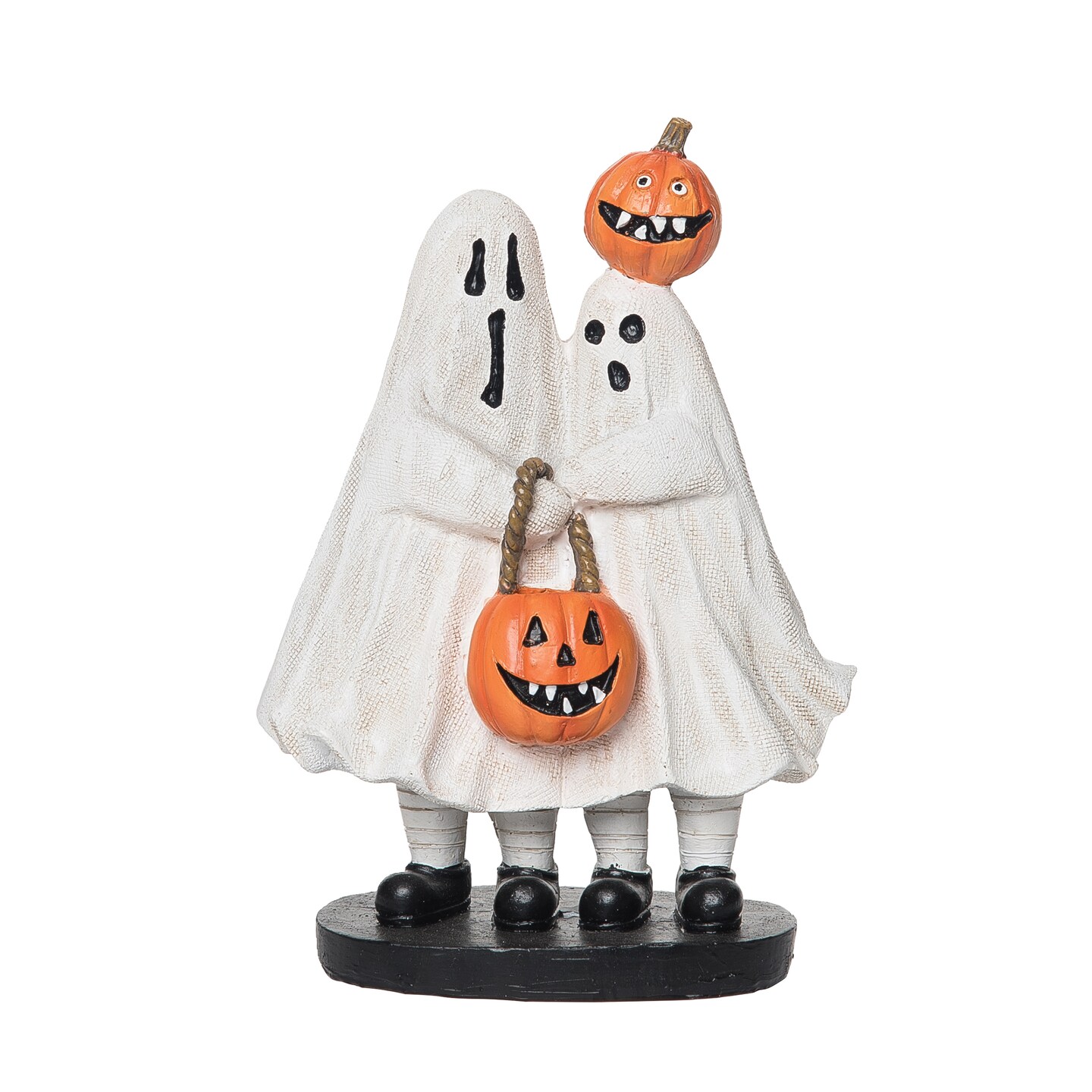 Ghost Costumes W/ Pumpkins Halloween Figure