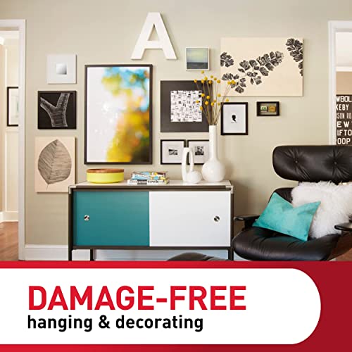 Command Large Picture Hanging Strips, Damage Free Hanging Picture Hangers, No Tools Wall Strips for Living Spaces, 14 White Adhesive Strip Pairs(28 Strips)