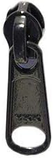 Zipper Pull Replacements ~ YKK Handbag Slider #4.5 Coil Long Pull N/L Slider  ~ Black (12 Sliders / Pack)