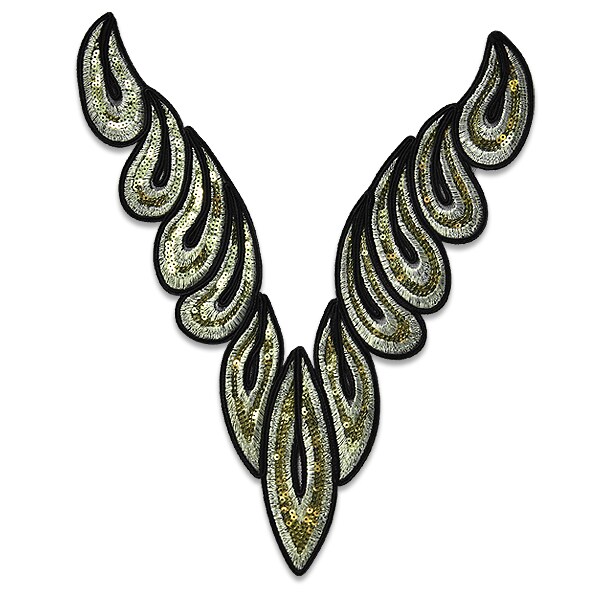 Glimmering Elegance Sequin Collar 11&#x22; x 9&#x22;