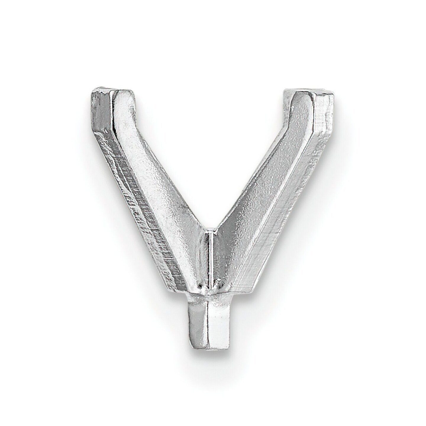 14K White Gold 4 Prong Emerald Cut Peg Setting 4mm