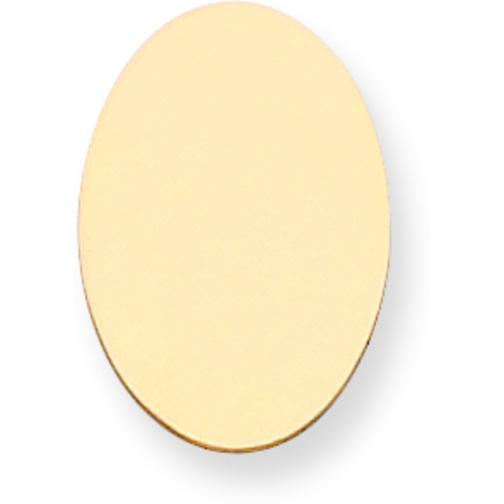 14K Gold Oval Stamping Disc 0.018&#x22;