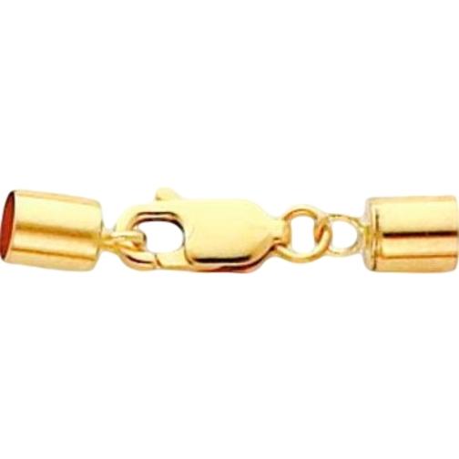 14K Gold Lobster Clasp w/End Caps (16.80mm to 25.80mm)