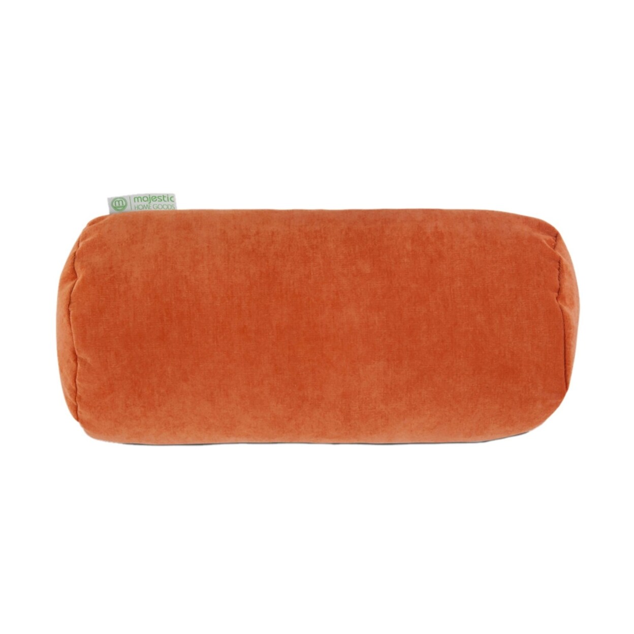 Majestic Home Goods Decorative Villa Orange Round Bolster Pillow