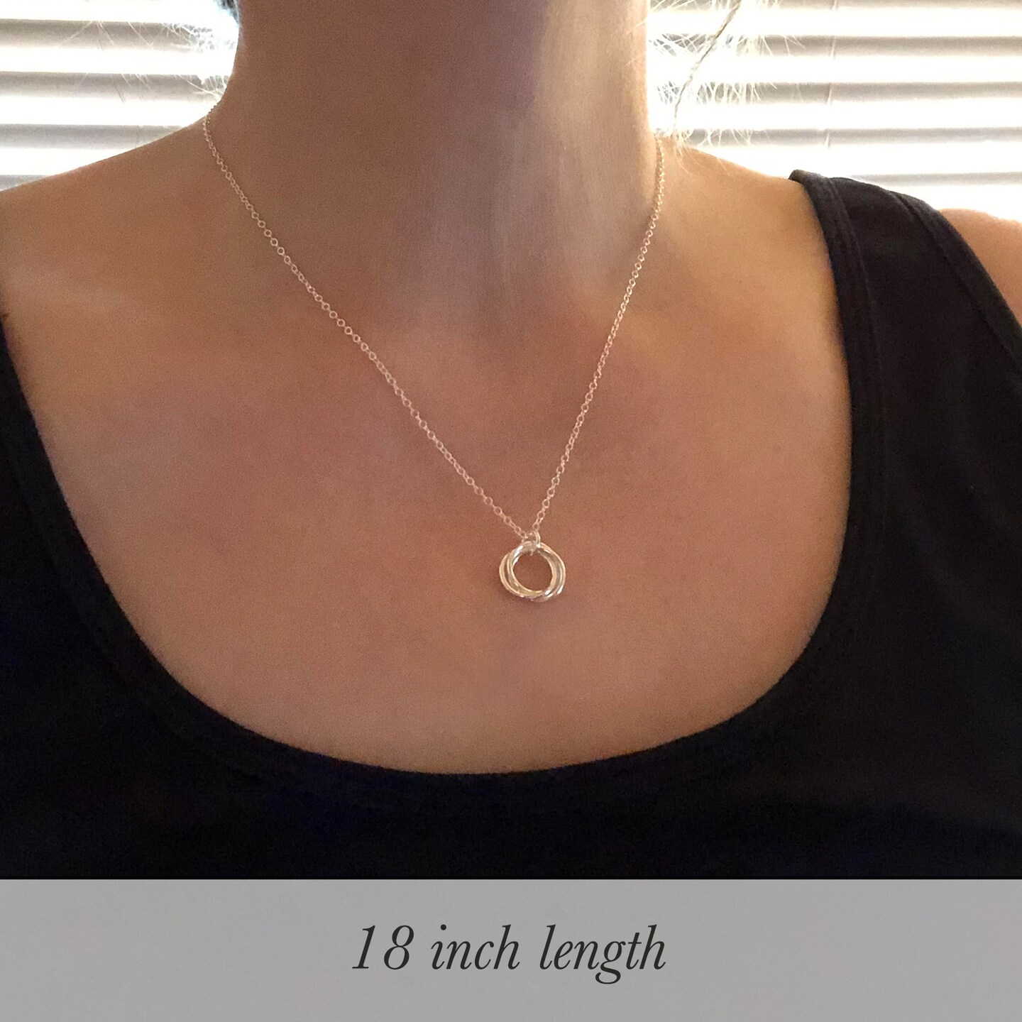 3 Silver Circle Necklace, Argentium Sterling Silver Jewelry Interlocked  Circles Ring Necklace, Hammered Circle Necklace, Gift for Sisters - Etsy