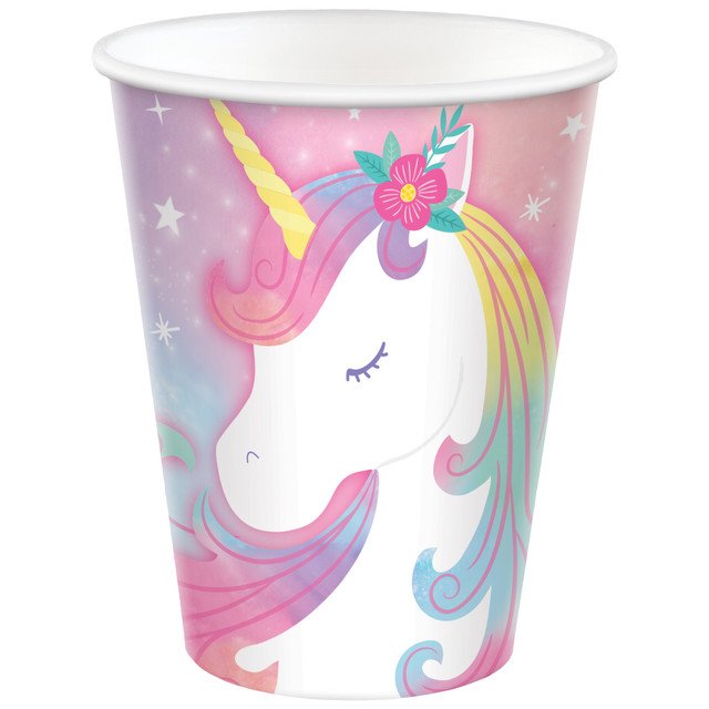 Enchanted Unicorn 9oz Paper Cups - 8ct