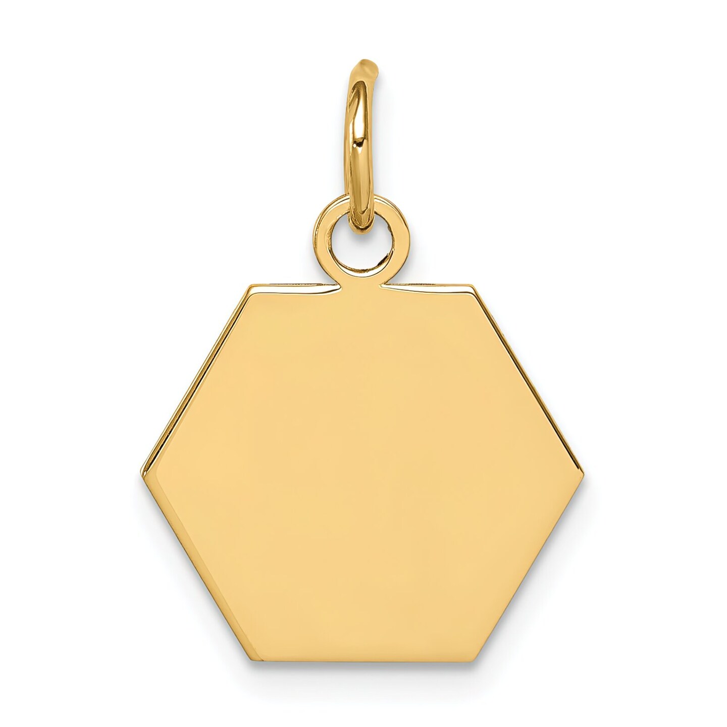 14K Yellow Gold Medical ID Pendant Charm Jewelry 20mm x 15mm