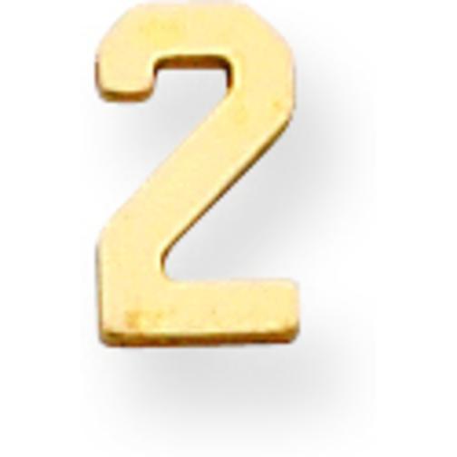 14K Gold Number 2 5mm