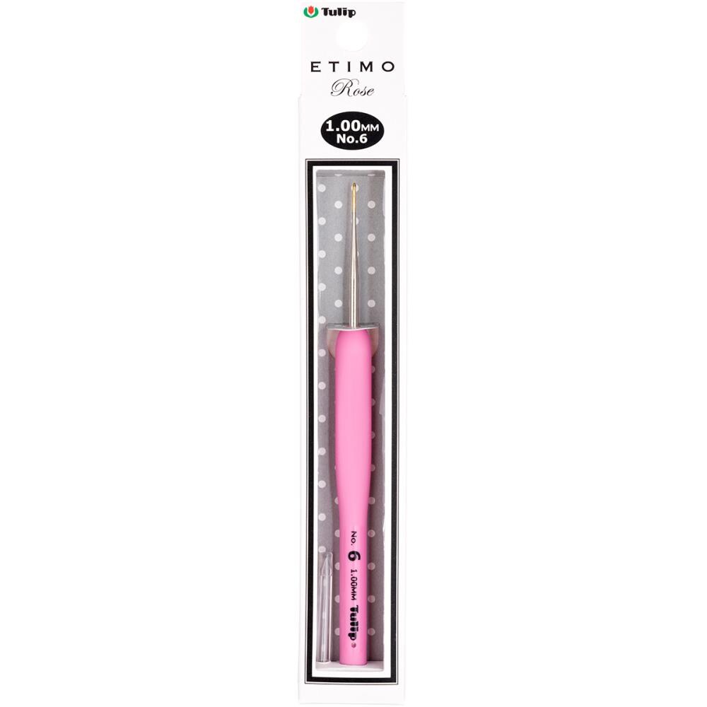Tulip Etimo Rose Steel Crochet Hook - Sizes 0/1.75mm to 16/.4mm