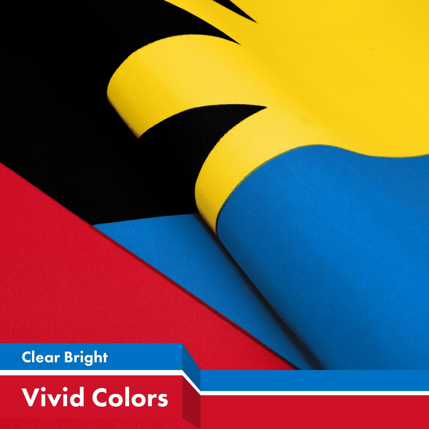 G128 3 Pack: Antigua and Barbuda Antiguan and Barbudan Flag | 3x5 Ft | LiteWeave Pro Printed 150D Poly | Country Flag, Vibrant Colors, Brass Grommets, Thicker and More Durable Than 100D 75D Poly