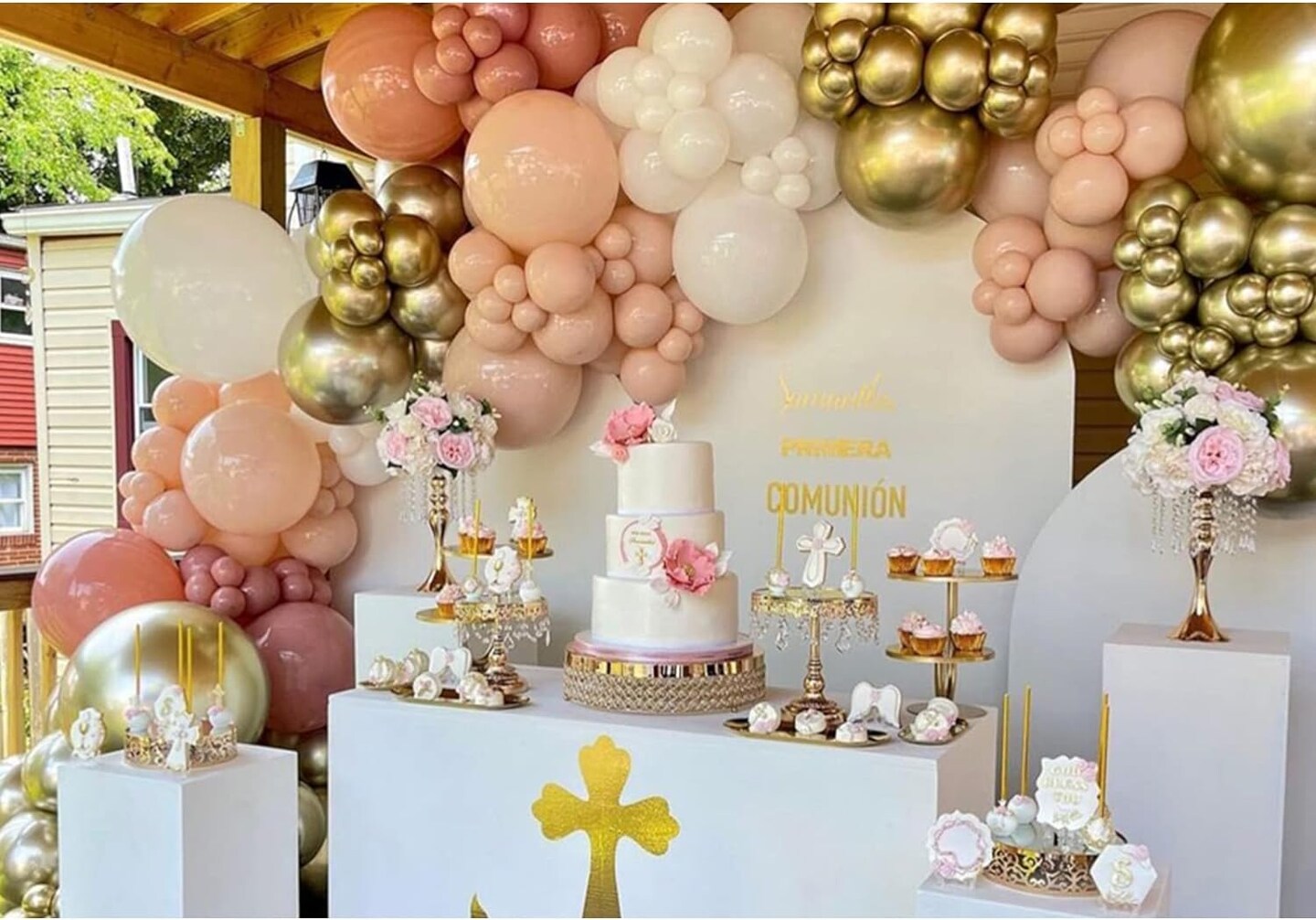 Retro Dusty Pink Balloons Garland Kit 171Pcs Pastel Light pink Nude Metallic Gold Balloon Arch For Wedding Princess Bridal Engagement Anniversary Girl Baby Shower Birthday Party Decorations