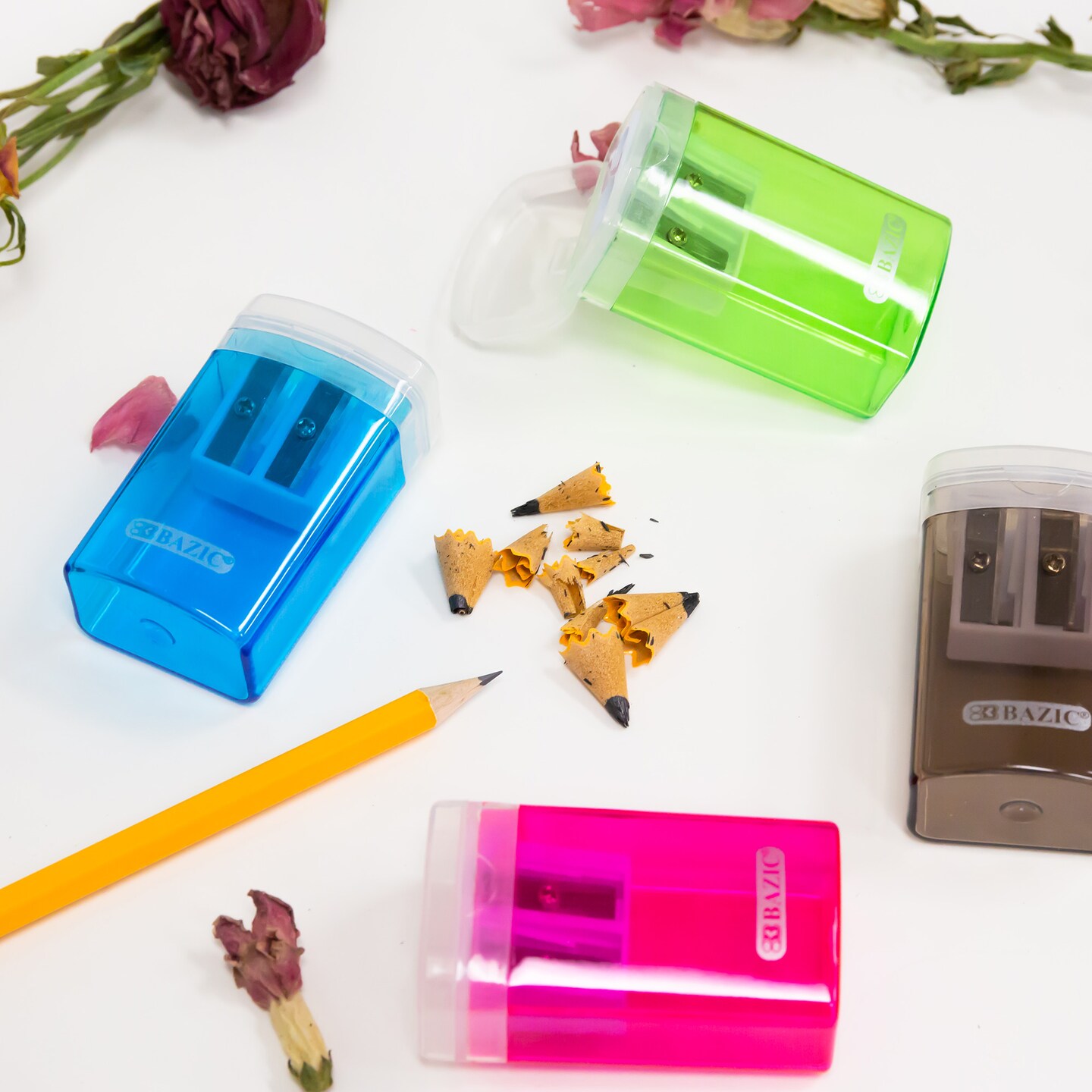 BAZIC Victor Dual Hole Sharpener w/ Lid &#x26; Receptacle