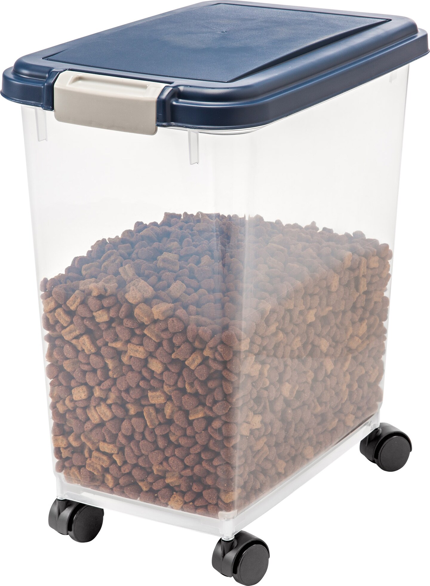 IRIS Airtight Pet Food Storage Containers with Attachable Casters