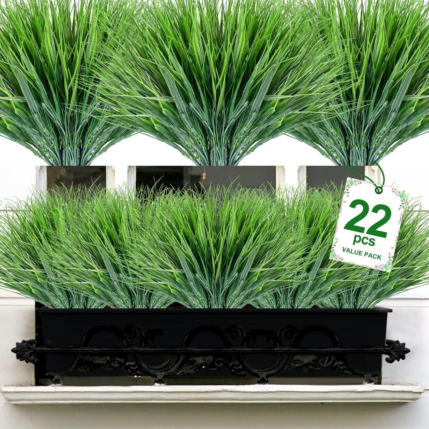 Celebrate Nature: 22 Bundles Artificial Grass for Indoor/Outdoor Décor