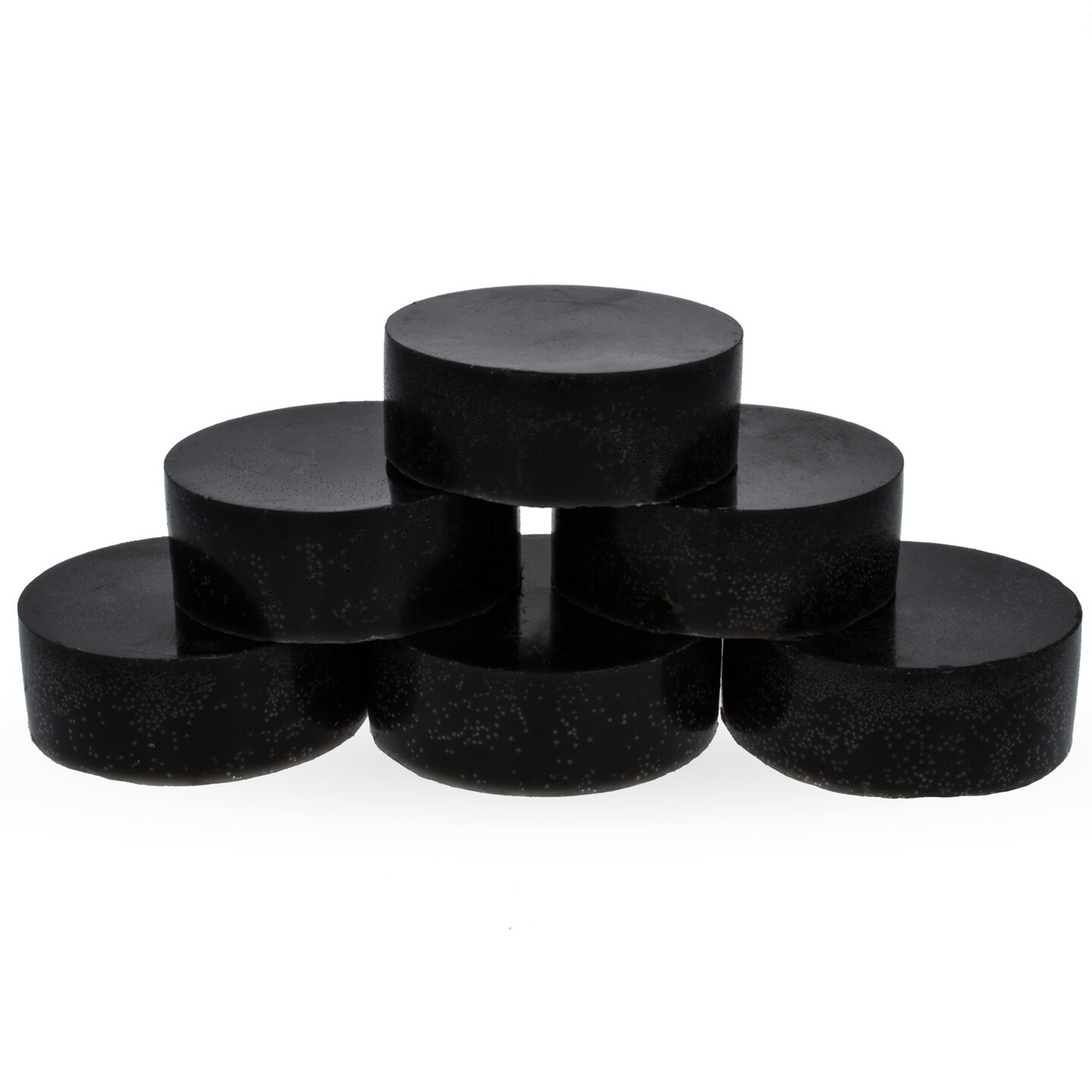 Set of 6Triple Filtered Black Circle Beeswaxes 4.8 oz