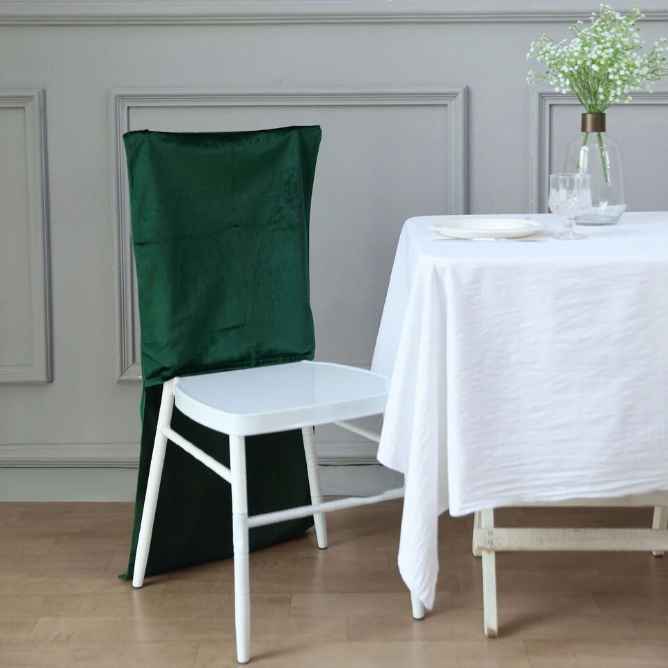 Soft Velvet Chiavari Dining Chair Back SLIPCOVER