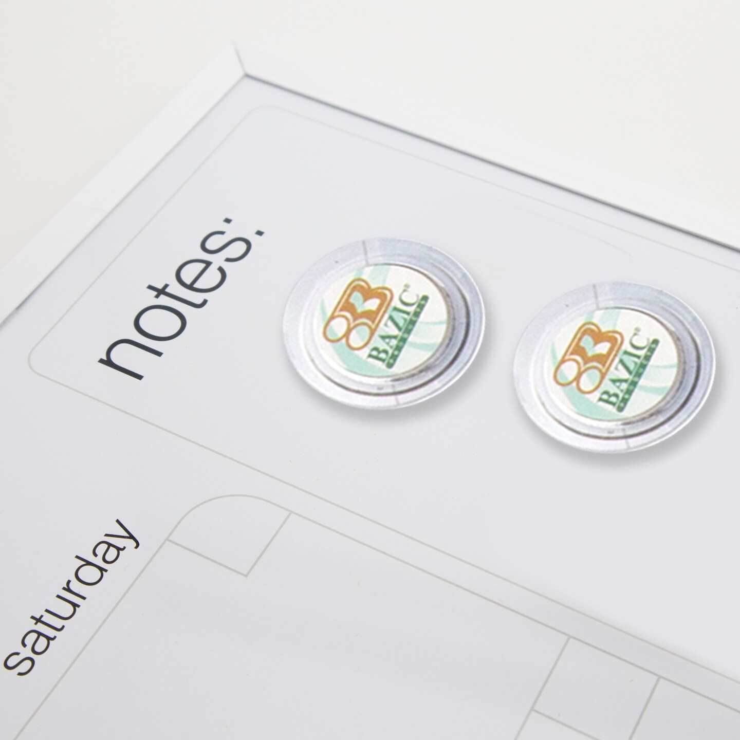 BAZIC METALLIQUE Aluminium Framed Magnetic Dry Erase Calendar 16" X 20"