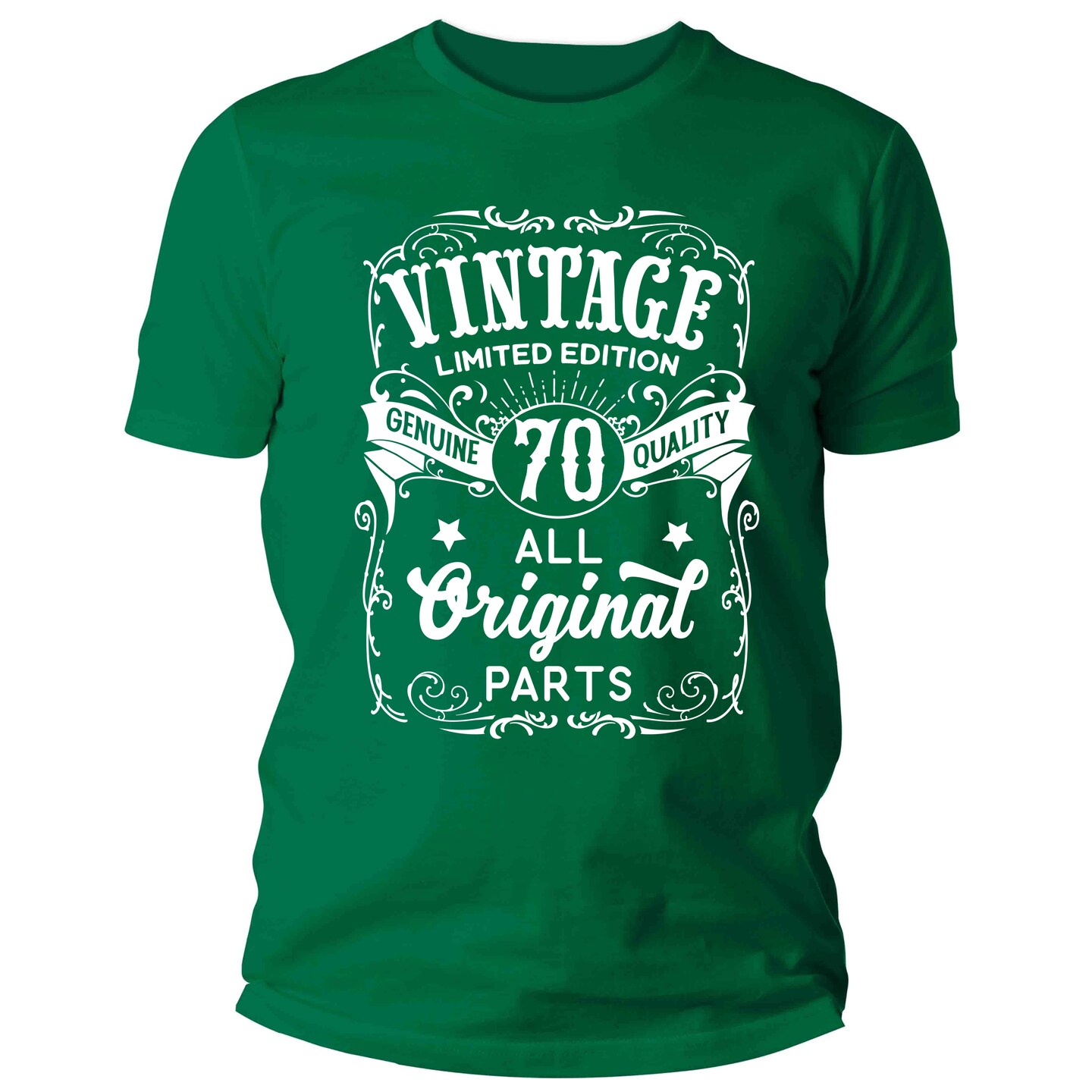 Men's Vintage 70th Birthday Shirt Whiskey Label Seventy Shirt Gift