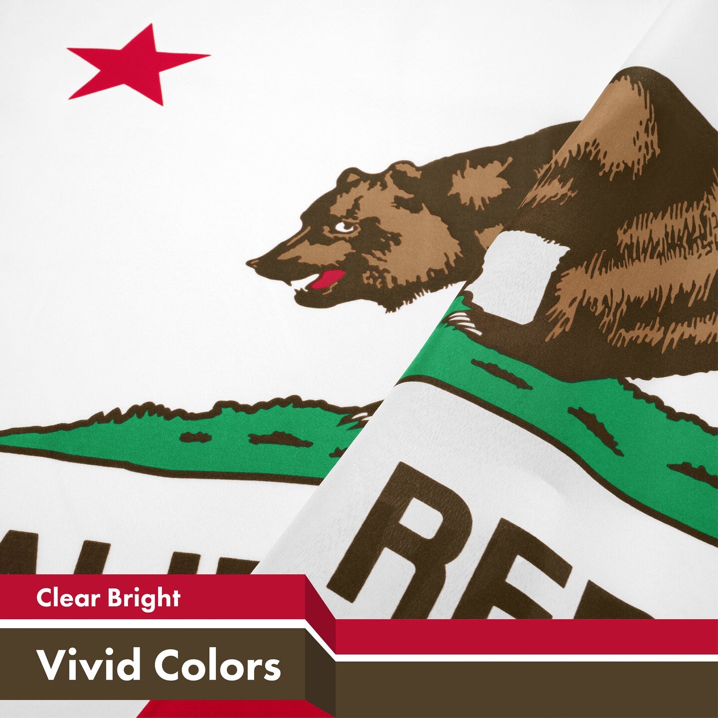 G128 2 Pack: California CA State Flag | 3x5 Ft | LiteWeave Pro Series Printed 150D Polyester, 4 Corner Brass Grommets | Vibrant Colors, Perfect For Balcony, More Durable Than 100D 75D Polyester
