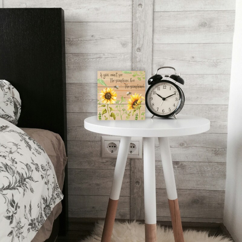 Flora &#x26; Fauna Wood Block Sign - Bee the sunshine