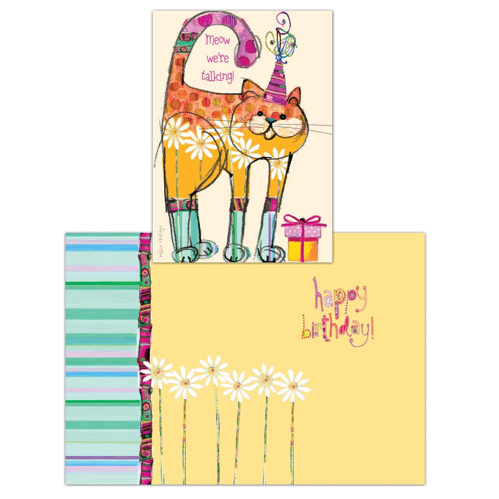 Meow We&#x27;re Talking - Birthday Card