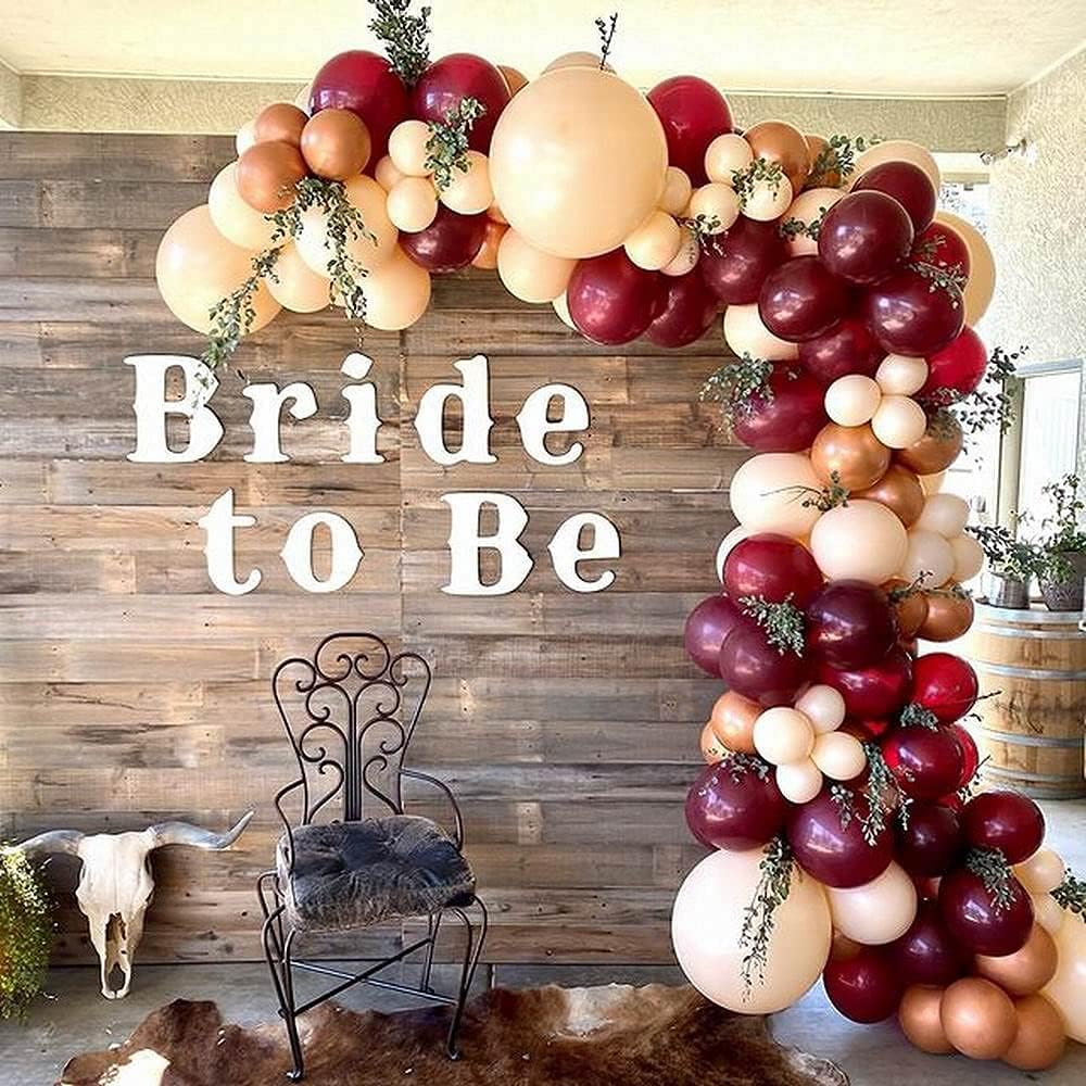 118pcs Burgundy Gold Balloon Arch Garland Kit Wine Red Metallic Gold Dot Confetti Balloons for Valentines Day Birthday Wedding Graduation Decorations Baby Shower Bridal Shower Globos