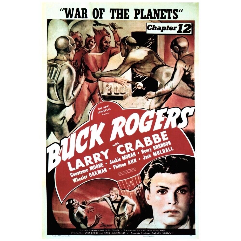 Buck Rogers Larry Crabbe In Chapter 12: War Of The Planets 1940 Movie Poster Masterprint
