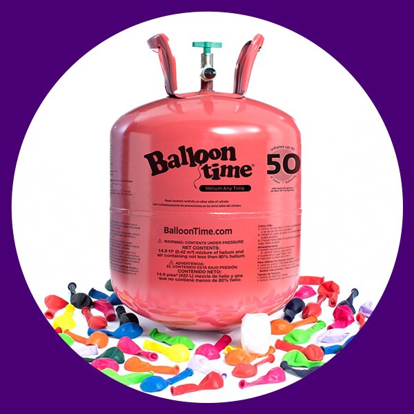 Balloon Time Jumbo 12&#x22; Helium Tank Blend Kit