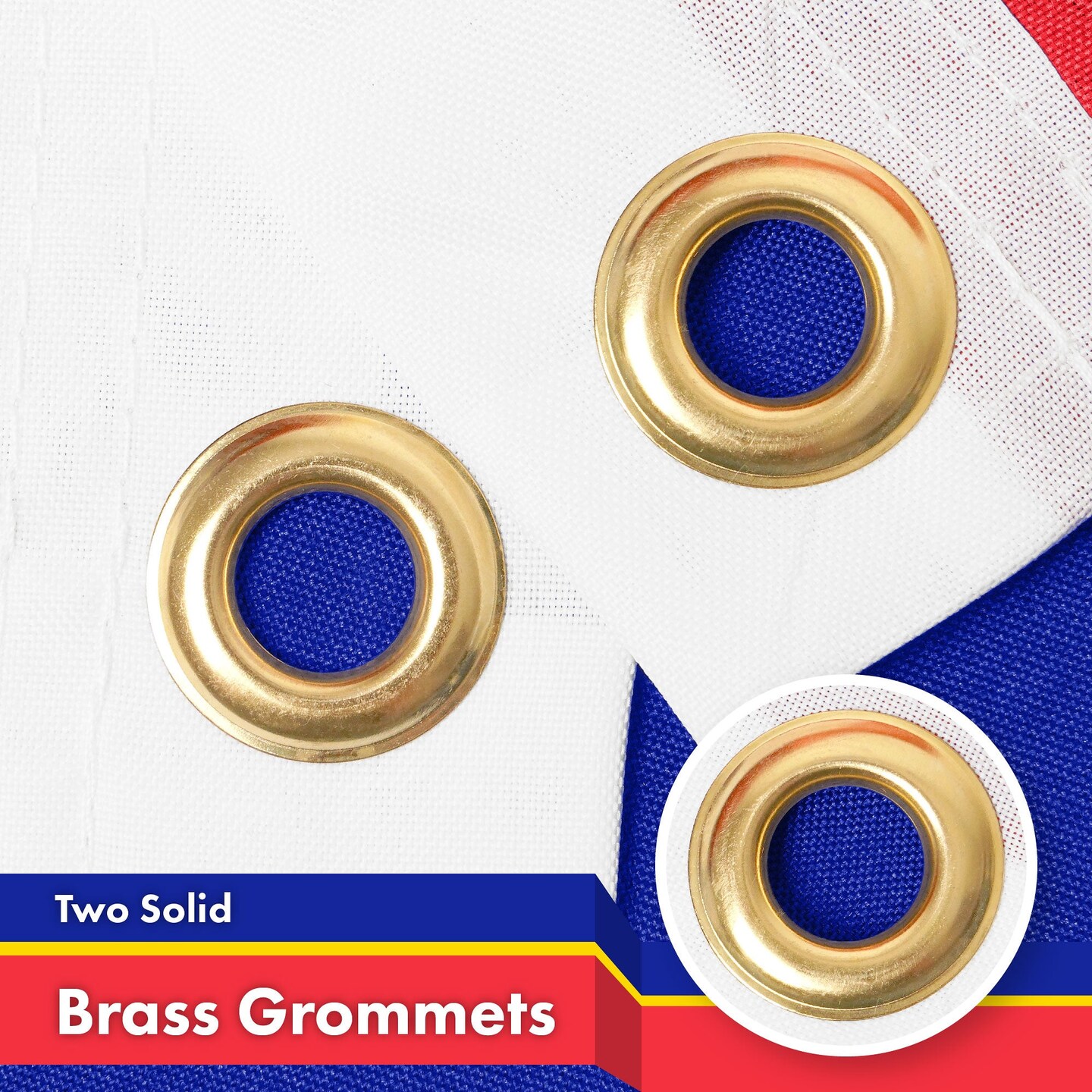 G128 Combo Pack: American USA Flag 3x5 Ft &#x26; Russia Russian Ensign Flag 3x5 Ft | Both LiteWeave Pro Series Printed 150D Polyester, Brass Grommets