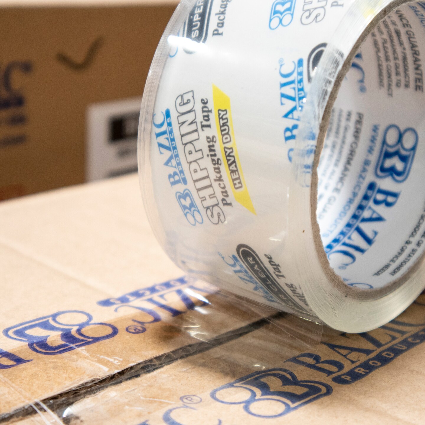 BAZIC Heavy Duty Super Clear Packing Tape 1.88" x 54.6 Yards